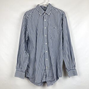 Vineyard Vines Men's L Blue Gingham Button Down Long Sleeve Tucker Shirt